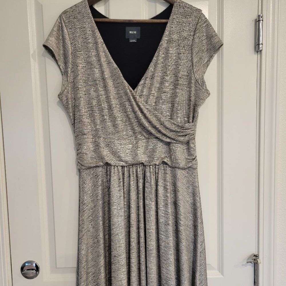 Silver Maeve Anthropologie Dress size XL